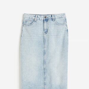 Divided Long Denim Maxi Skirt